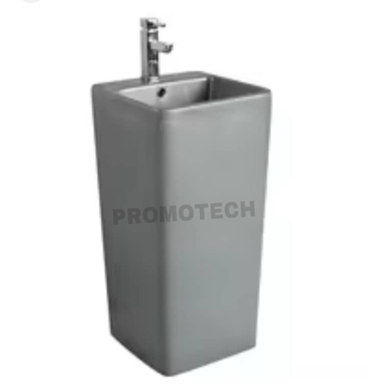 LAVABO MONOBLOC PROTECH REF 2045E GRIS SOMBRE MAT